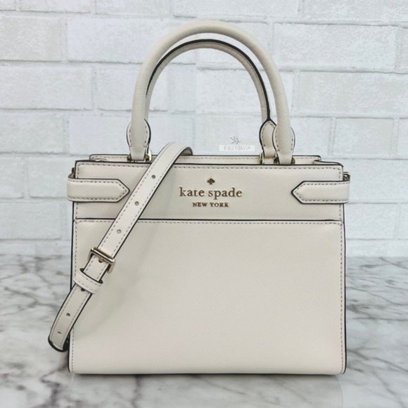 kate spade Handbags - Kate Spade Staci Parchment White Small Satchel Crossbody